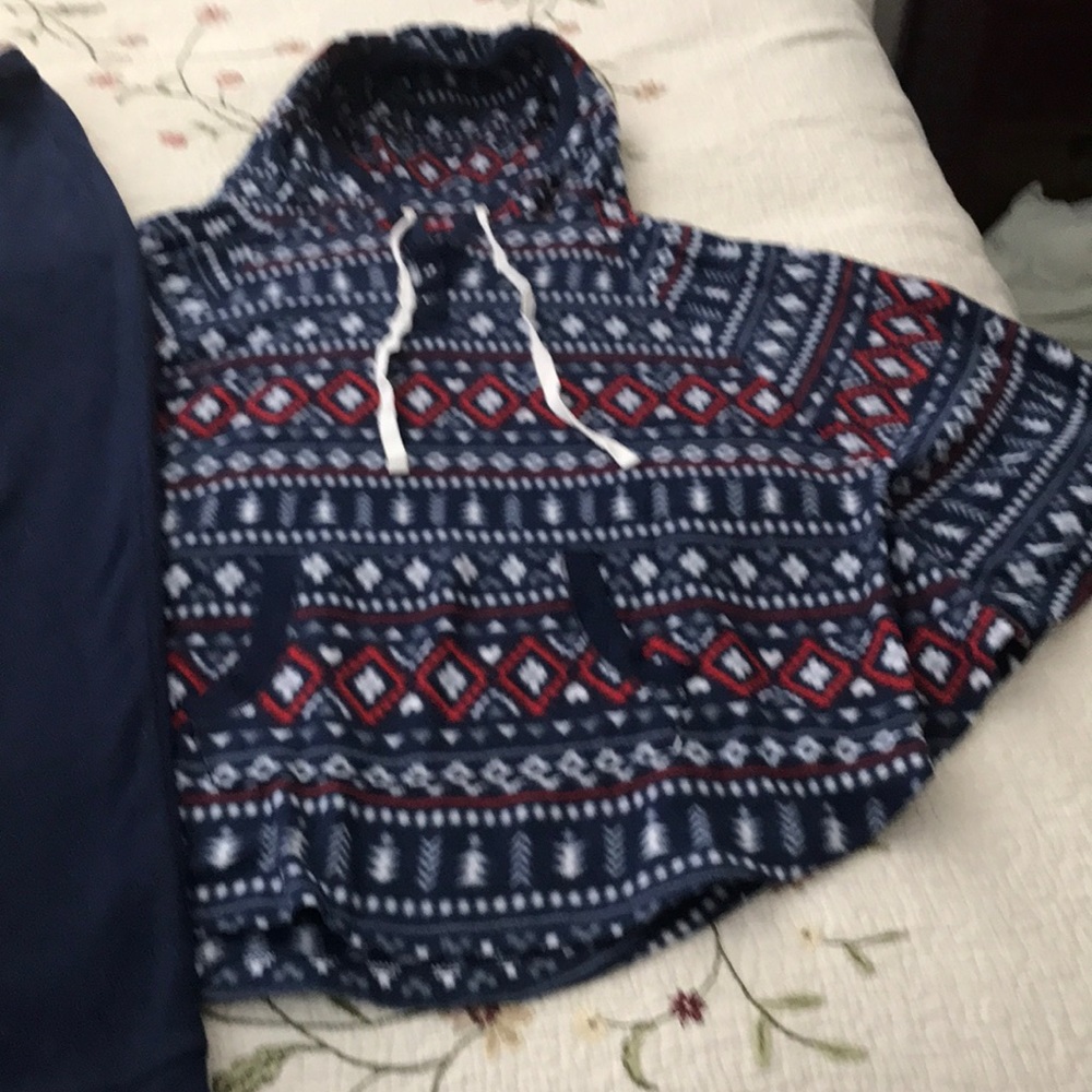 Cozy Flannel cape and matching bottoms